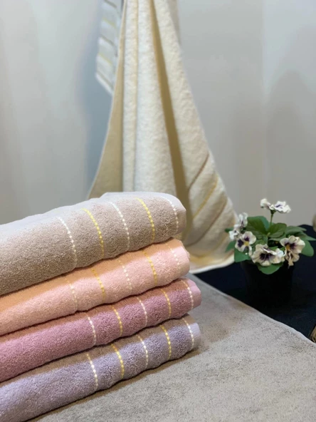 NİVEMESHOME 104 SAHRA PEMBE YÜZ HAVLUSU NURPAK - 2