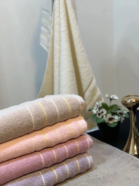 NİVEMESHOME 104 SAHRA MOR YÜZ HAVLUSU NURPAK - 4