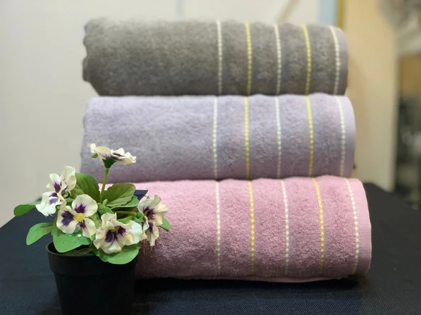 NİVEMESHOME 104 SAHRA LİLA YÜZ HAVLUSU NURPAK ürün görseli