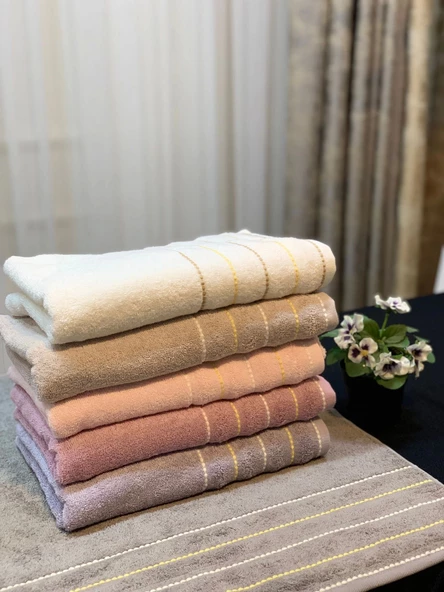 NİVEMESHOME 104 SAHRA PEMBE YÜZ HAVLUSU NURPAK - 4