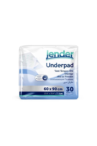 Jender Yatak Koruyucu Örtü 60cm x 90cm 30'lu 4 Paket - 4
