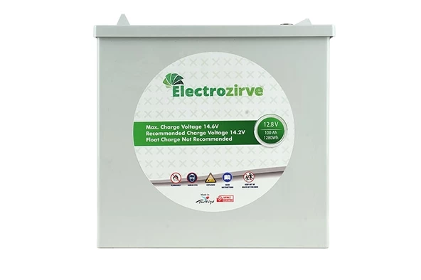Electro Zirve 12.8V 100Ah Lityum Akü (LifePO4) - 2