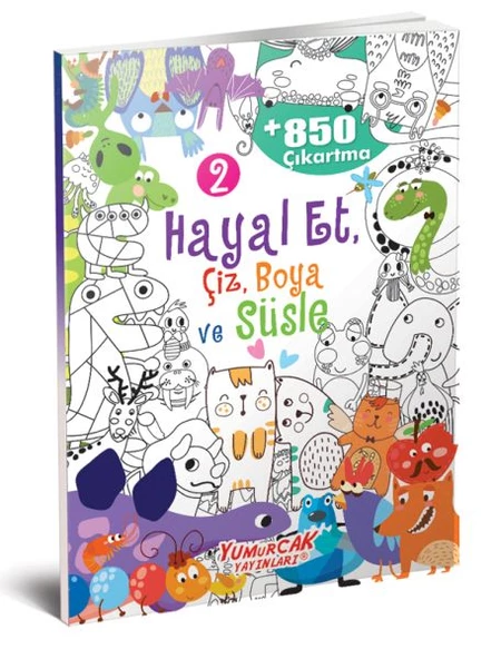 Hayal Et-Çiz-Boya-Süsle 850 Çıkartma -2