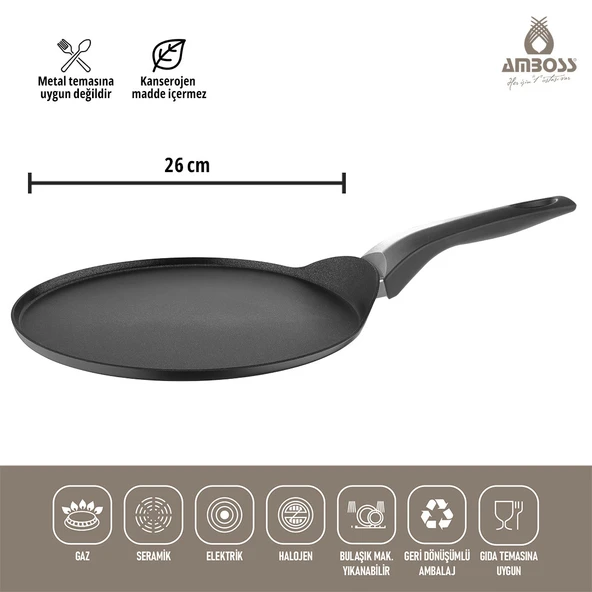 5 Parça Gün Seti Krep Tava Kek Kalıbı & Paslanmaz Çelik Çaydanlık - Resim 2