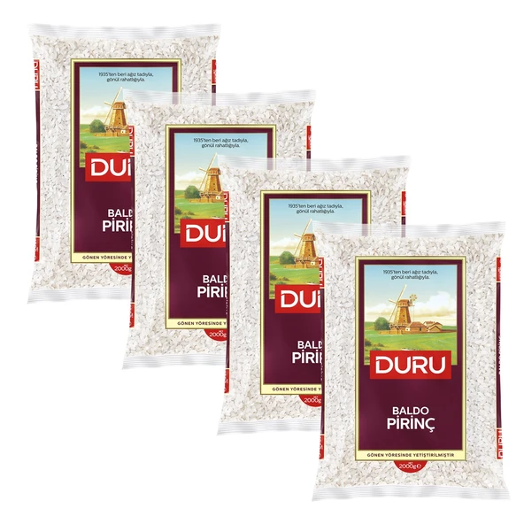 Duru Baldo Pirinç 2000 gr x 4 Adet
