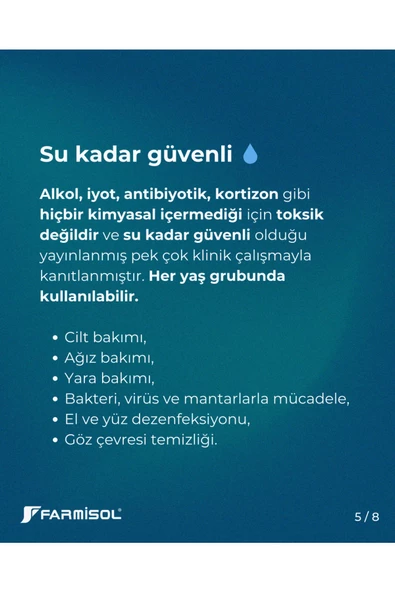 Farmisol Antiseptik 1 Litre - Dezenfektan - 6