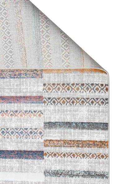Sateen Koleksiyonu Makinede yıkanabilen, kolay kullanımlı kaymaz taban halı ST110 Renkli - 3