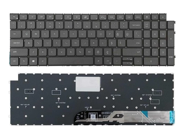 Dell inspiron 3520 3525 Notebook Klavye - Tuş Takımı / Siyah - TR