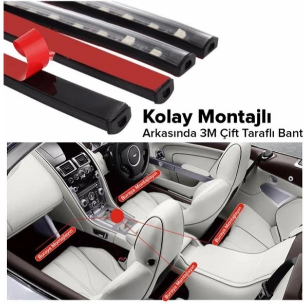 Fiat Stilo Uyumlu Ayak Altı Aydınlatma - 4
