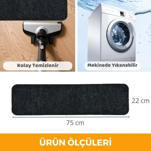 Merdiven Halısı Halıfleks Basamak Ve Merdiven Paspası Kaymaz Taban 15'li - 6