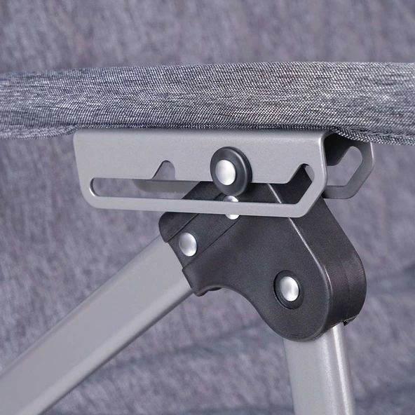 Trono 3 Katlanabilir Kamp Sandalyesi - Orcamp - Kademeli - Gri - Resim 3