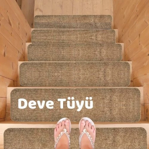 Merdiven Halısı Halıfleks Basamak Ve Merdiven Paspası Kaymaz Taban 10'lu