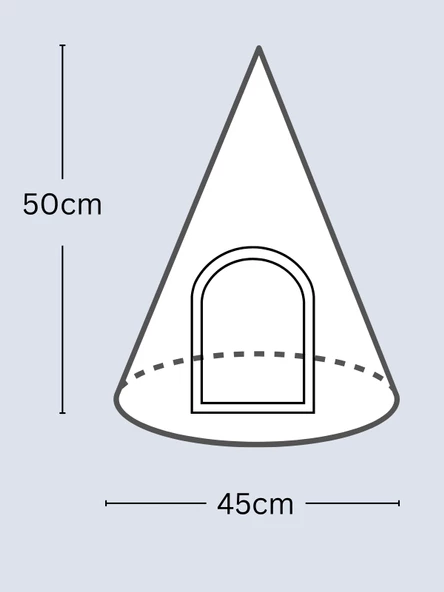 Beylini Taşınabilir Kedi Köpek Evi Minderli Pet Çadır Çantalı Model Yuva Kulübe Dekoratif 45x50 - 7