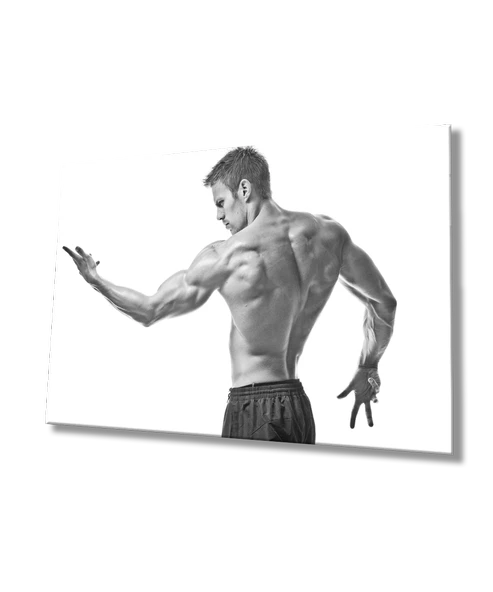 Spor Fıtnes Dekoratif ve Modern Cam Tablo   Sports Fitness