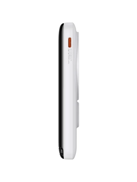 Baseus Mgsafe Overseas 20W 10.000 Mah Stant Özellikli Kablosuz Şarjlı Powerbank Beyaz - 3
