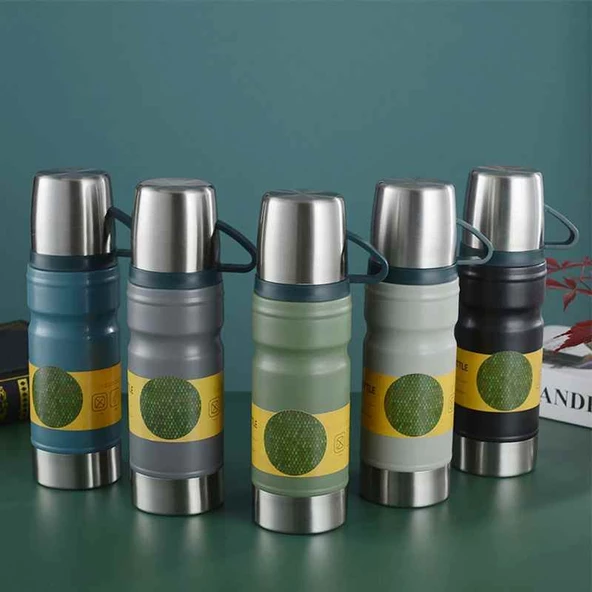 Kapris Çelik 3lü Termos Seti 680 ml Beyaz Kap-290 - 6