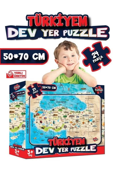 Kidsan Türkiyem Dev Yer Puzzle - 4