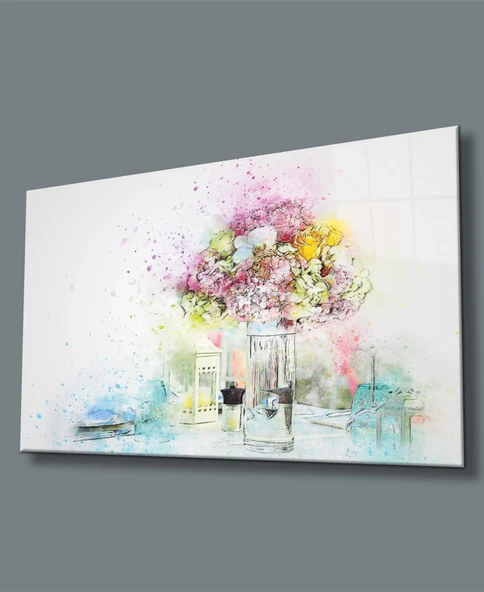 Suluboya Çiçek Tablo ürün görseli