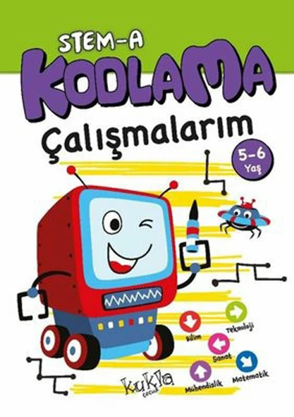 Stem-a Kodlama Çalışmalar 5-6 Yaş 64 Sayfa