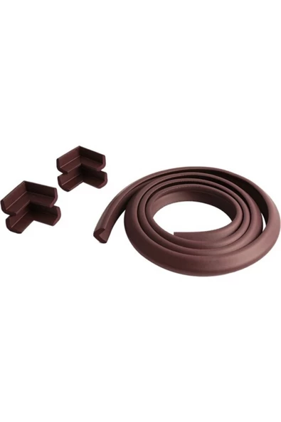 3m Bant Hediye, Mürdüm Renk 2 Metre 4 Adet Köşe Koruyuculu Esnek Ve Yumuşak Kauçuk Kenar Koruyucu - 7