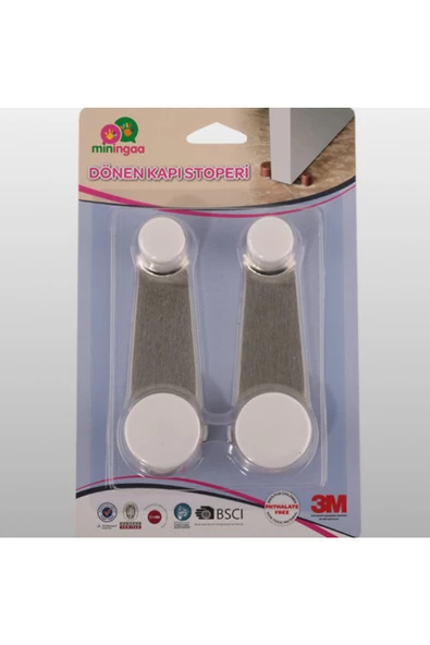 2 Adet Iz Bırakmaz Yapışkanlı Kolay Montaj Paslanmaz Çelik Kapı Tutucu Ve Kapı Stoperi - 7