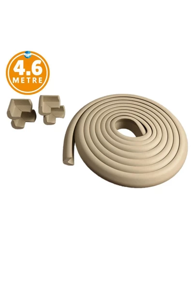 4,6 Metre 4 Adet Köşe Koruma Köşe Kenar Koruma 3m Bant Yumuşak Darbe Koruma Mürdüm Bebek Güvenlik - 11