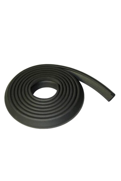 3m Marka Uygulama Bant Ve 2 Metre Esnek, Estetik Ve Yumuşak Kauçuk Mat Siyah Köşe Kenar Koruyucu