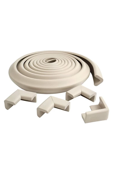 3m Bant Hediye, Mürdüm Renk 2 Metre 4 Adet Köşe Koruyuculu Esnek Ve Yumuşak Kauçuk Kenar Koruyucu - 9