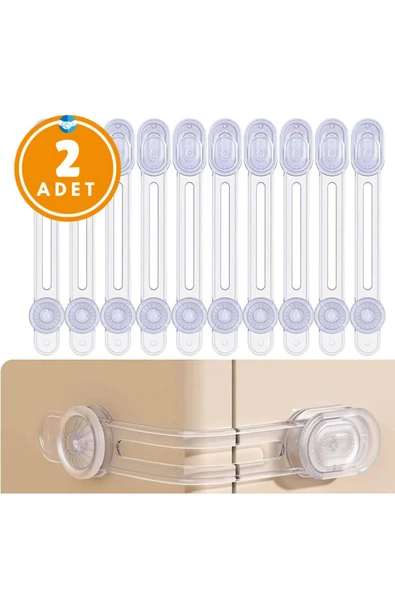 2 Adet Iz Bırakmaz Bebek Güvenlik Dolap , Çekmece Kilit Bebek Emniyet Kilidi Çok Amaçlı Kilit Bebek