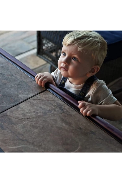 4,6 Metre 4 Adet Köşe Koruma Köşe Kenar Koruma 3m Bant Yumuşak Darbe Koruma Mürdüm Bebek Güvenlik - 2