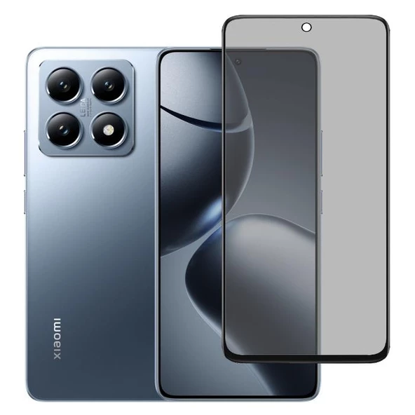 Smody Xiaomi Mi 14t Gizli Hayalet Ekran Koruyucu Temperli Cam Yandan Gözükmez