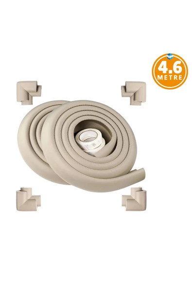 4,6 Metre 4 Adet Köşe Koruma Köşe Kenar Koruma 3m Bant Yumuşak Darbe Koruma Mürdüm Bebek Güvenlik - 9