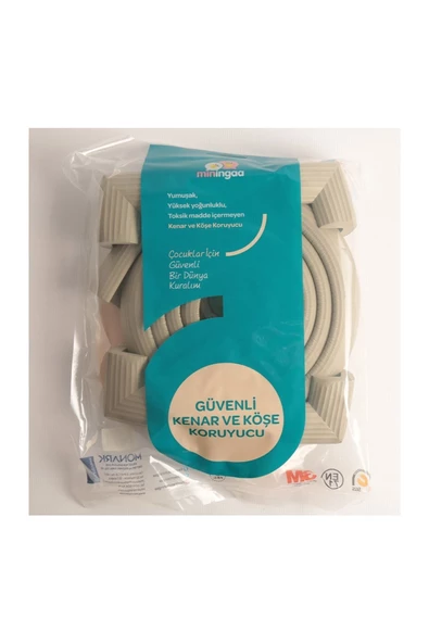 3m Marka Bant Hediyeli 2 Metre 4 Adet Gri Köşe Koruyuculu Esnek Ve Yumuşak Kauçuk Kenar Koruyucu - 5