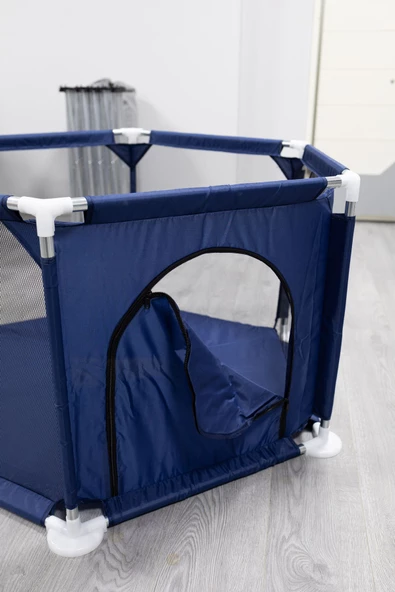 Kolay Kurulum Güvenli Bebek Ve Çocuk Oyun Alanı Oyun Parkı Dayanıklı Taşınabilir 130x115 Cm - 2