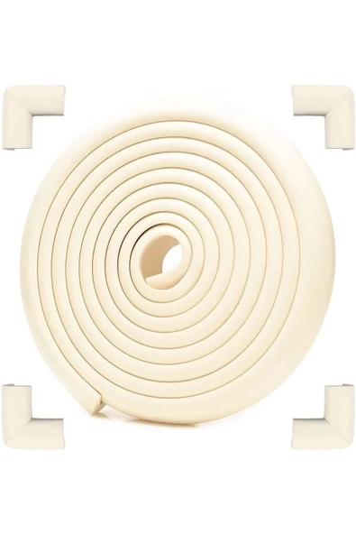 3m Bant Hediye, Mürdüm Renk 2 Metre 4 Adet Köşe Koruyuculu Esnek Ve Yumuşak Kauçuk Kenar Koruyucu - 2