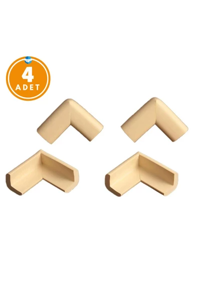 4 Adet Köşe Koruyucu Yastık Saf Kauçuk Masa Sehpa Kenar Köşe Koruyucu Çocuk Bebek Emniyet Koruma - 9