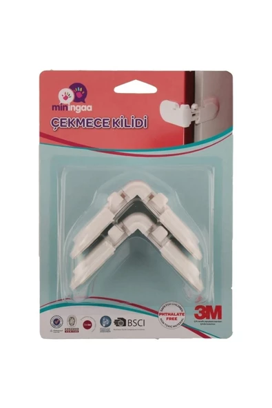 6 Adet Vidasız Iz Bırakmaz Bebek Çocuk Dolap Köşe Kenar Emniyet Çocuk Bebek Güvenlik Emniyet Seti - 8