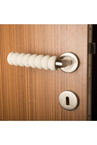 6 Adet Montajsız Yumuşak Kapı Kolu Engelleyici Koruyucu Darbe Engelleme Bebek Ve Çocuk Güvenlik Seti - 3