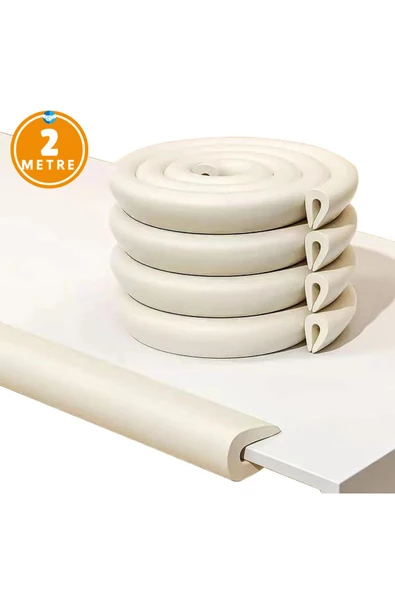 2 Metre Mobilya Kenar Koruyucu Çocuk Güvenliği Köşe Bebek Çocuk Koruma Seti Ve Darbe Önleyici - 7