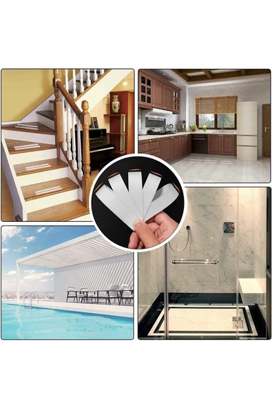 12 Adet Bebek Çocuklar Ve Yetişkinler Kaymaz Şeritler, Islak Ve Kaygan Zemin Bebek Güvenlik - 4