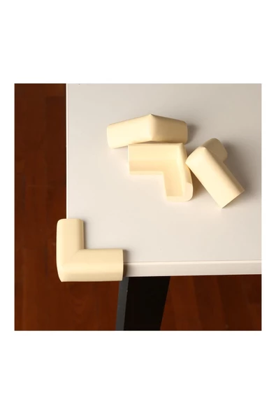 4 Adet Köşe Koruyucu Yastık Saf Kauçuk Masa Sehpa Kenar Köşe Koruyucu Çocuk Bebek Emniyet Koruma - 10