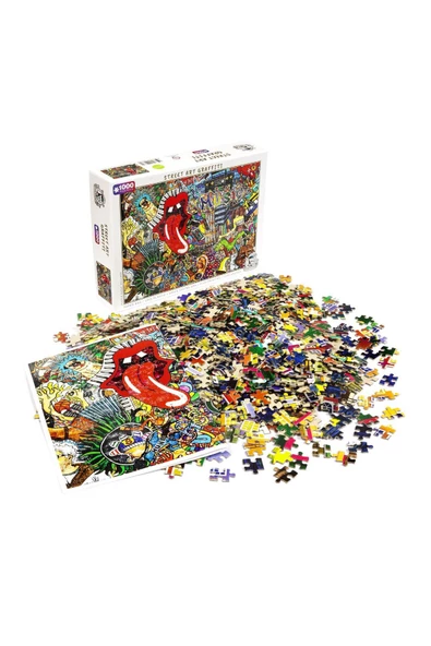 Captainalbatross "Grafiti Sokak Sanatı" 1000 Parça Puzzle H-UV yüksek kalite baskı.