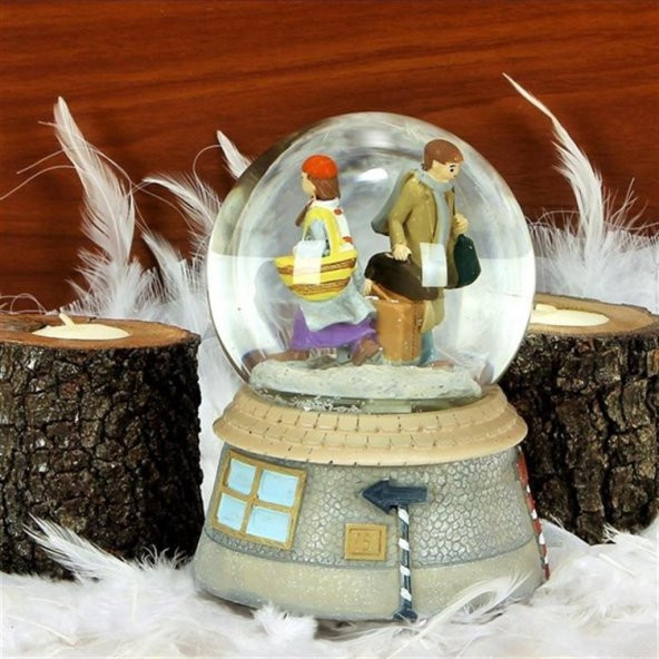 Tatlı Tesadüf Büyük Boy Kar Küresi Müzik Kutusu - 2