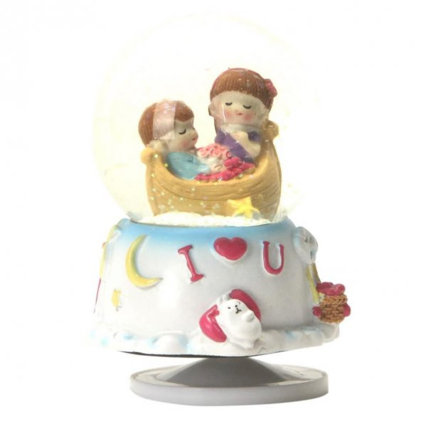 Rüzgar Gülü B Orta Boy Dönen Gövdeli Kurmalı Kar Küresi