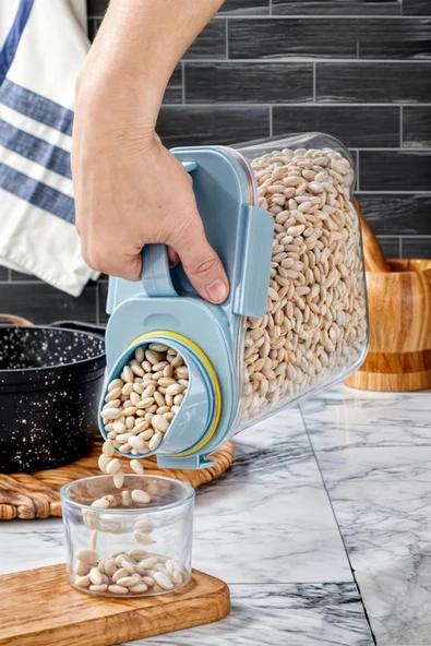 Özel Tasarım 1.8 L Kapaklı Sıvı Toz Deterjan Saklama Kabı Banyo Organizer Çok Amaçlı Saklama Kutusu - 3