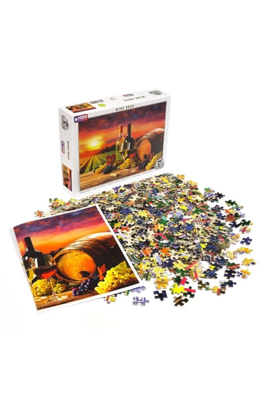 Captainalbatross "Wine Yard" 1000 Parça Puzzle H-UV yüksek kalite baskı.