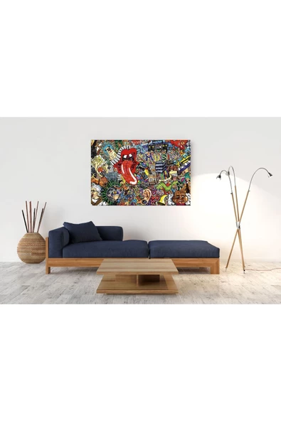 Captainalbatross "Grafiti Sokak Sanatı" 1000 Parça Puzzle H-UV yüksek kalite baskı. - 2