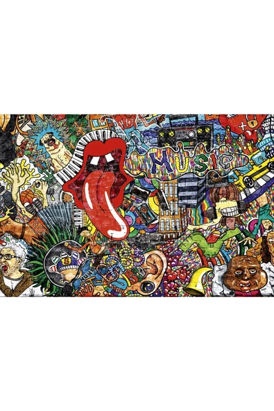 Captainalbatross "Grafiti Sokak Sanatı" 1000 Parça Puzzle H-UV yüksek kalite baskı. - 3