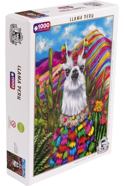 Captainalbatross "Llama Peru" 1000 Parça Puzzle H-UV yüksek kalite baskı. - 5