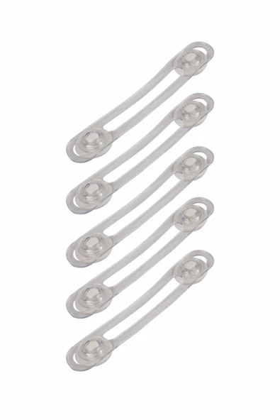 (5 ADET) Ayarlanabilir 3m Marka Yapışkan Çok Amaçlı Esnek Şeffaf Kilit Çocuk Bebek Güvenlik Emniyet - 2